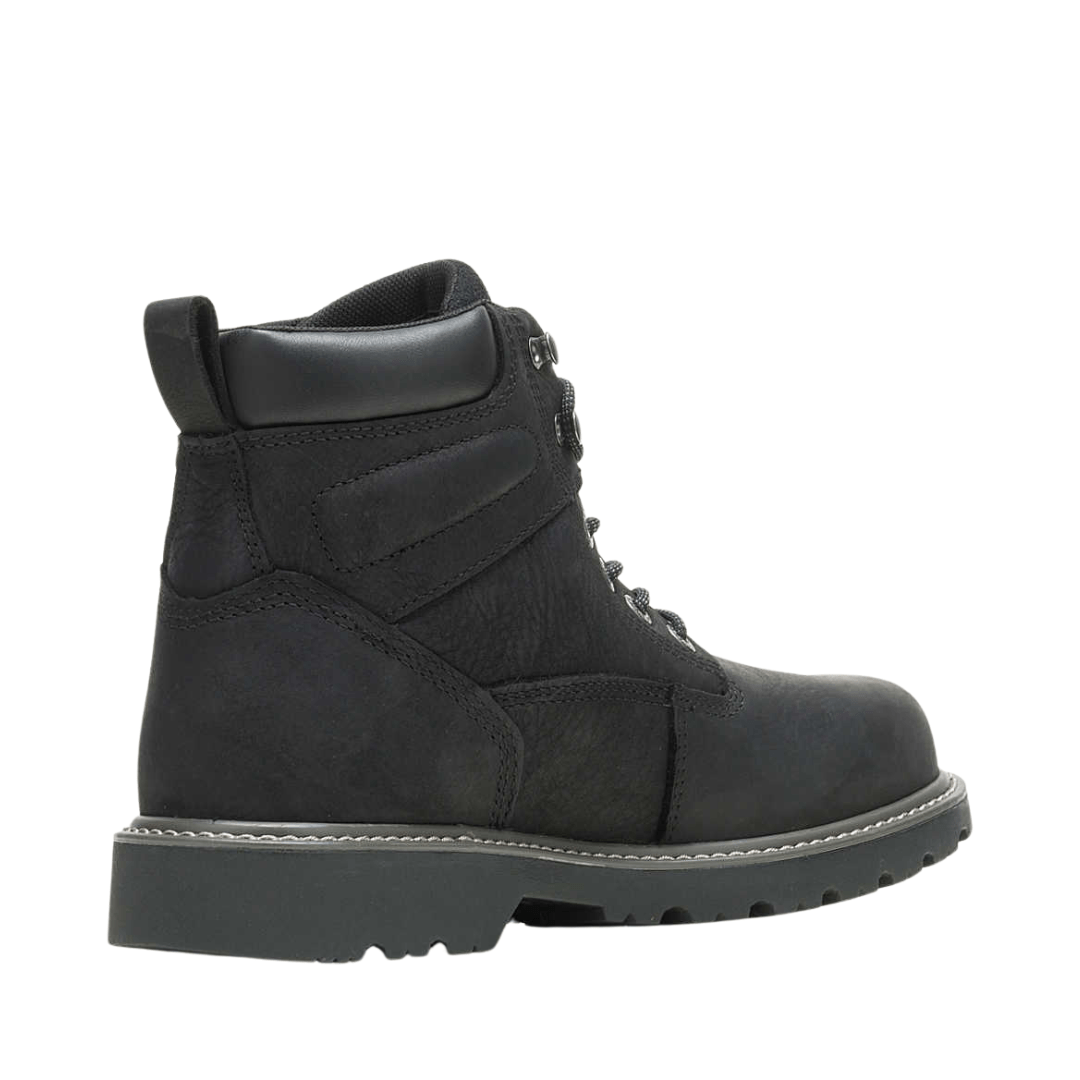Wolverine Men's Floorhand Black Leather Waterproof 6" Work Boot W10691