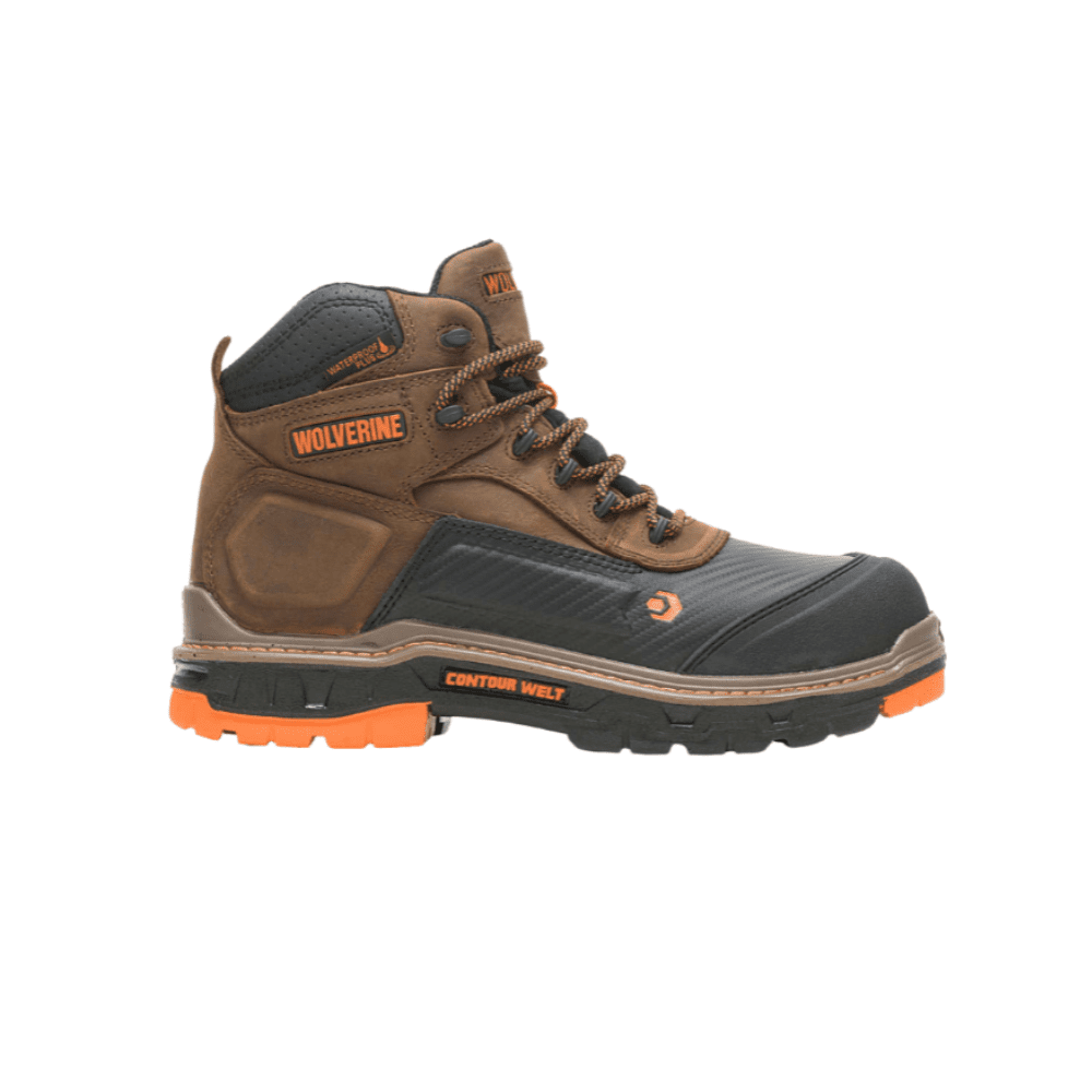 Wolverine Men's Overpass Brown Leather CarbonMAX 6" Boot Boot W10717