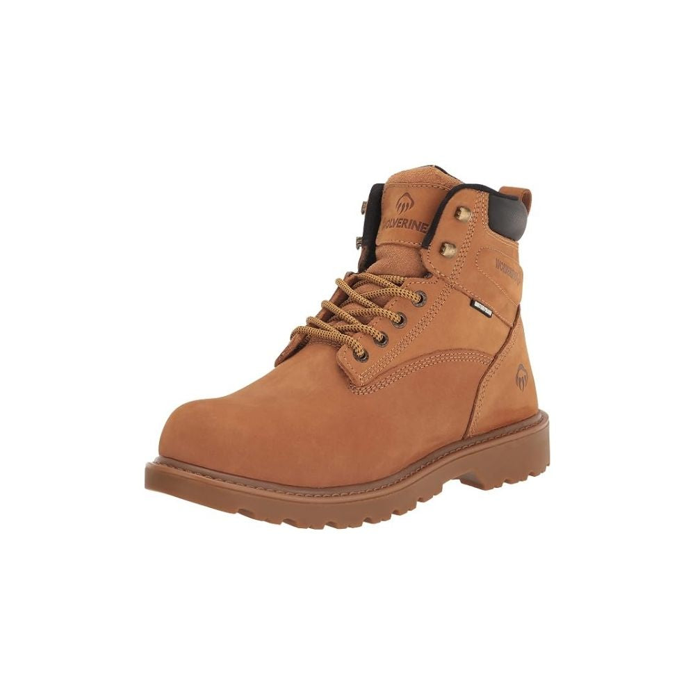 Wolverine Men's Floorhand Waterproof Steel Toe 6" Wheat Work Boot W221021