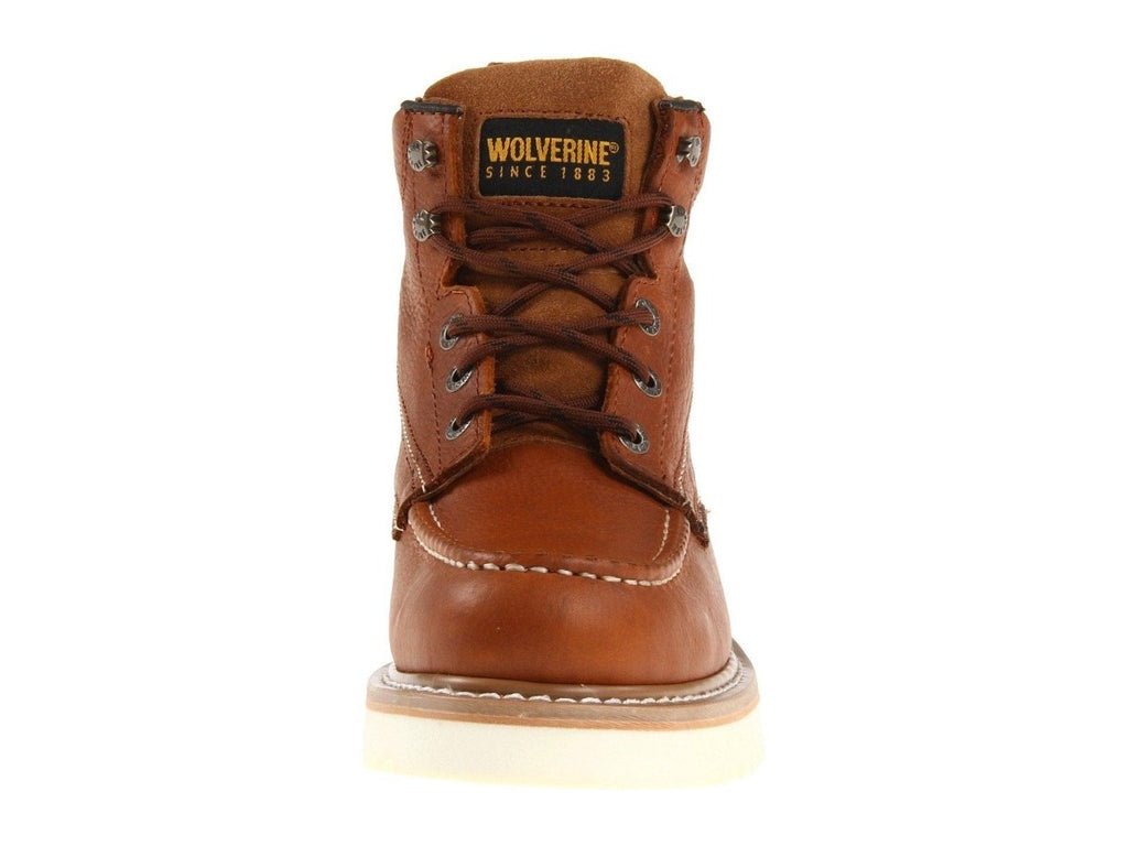 Wolverine Work Wedge Brown W08288 6" Soft Toe Safety Boot